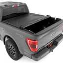 Rough Country Soft Roll-Up Truck Bed Cover for Ford F-150/Lightning & Raptor (2015-2026) - Low-Profile All-Weather Tonneau Cover