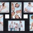 MONT PLEASANT 4x6 Collage Picture Frame Family Photos Display - 6 Openings Collage Picture Frame for Wall and Tabletop Display Black Picture Frames Set Ideal for Home Decorating Family Gifts