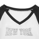 Remidoo Womens Casual Graphic Crop Top Short Sleeve Baby Tee Summer V Neck T Shirt White Medium