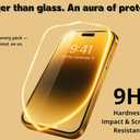 2 x Screen Protector for iPhone 16  6.1  3-Pack [9H Hardness] Tempered Glass  Scratch and Impact Resistant, Easy Install  High Sensitivity  Case-Friendly