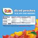 Dole Fruit Bowls Peaches in Strawberry Flavored Gel Snacks, 4.3oz 12 Total Cups, Gluten & Dairy Free, Bulk Lunch Snacks for Kids & Adults (EXP 09/26/26)