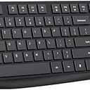 Lovaky Wireless Keyboard MK98, 2.4G USB Computer Cordless Keyboard, Enlarged Indicator Light, Ergonomic Full Size PC Keyboard with Number Pad for Windows, Laptop, Desktop, Chromebook, Notebook, Black