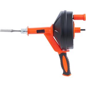 Drain Auger 25Ft, Plumbing Snake with Drill Attachment, Plumbers Snake Drain Clog Remover for Kitchen Bathroom Shower Sink with Protective Hose and Gloves