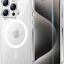 Temdan for iPhone 15 Pro Case Clear, [Compatible with Magsafe][Anti-Yellowing][Military-Grade Protection] Shockproof Slim Phone Sleeve Case for iPhone 15 Pro