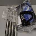 2-in-1 Chicken Poop Scooper & Rake - 10-Inch Large Stainless Steel Shovel Head, Adjustable Handle (37-65in) with Sifting, Ergonomic Grip for Chicken Coop, Animal Farm & Pet Waste Removal