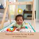 Fisher-Price Wooden Activity Gym, Wood Frame With 3 Sensory Toys & Mat For Newborn Babies