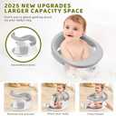 Baby Bath Seat, Infant/Toddler Sit Up Bathtub Seat for 6-12-24 Months, Baby Bath Essentials, Great Shower Gifts for Newborn and New Mothers