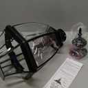 Kalium Outdoor Post Lights, 3 Light Lamp Post Light Fixture Hardwired with Clear Beveled Glass, 23" Large Waterproof Lamp Pillar Fixtures for Yard Pathway Porch Patio 60W Matte Black (3-Light-Black (NO Dusk to Dawn))