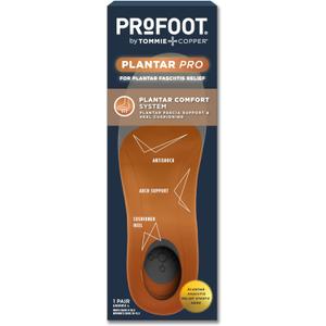 PROFOOT Plantar Pro Shoe Insoles for Men & Women  High Arch Support Inserts with Shock-Absorbing Heel, Energy-Return Cushioning, Antishock Comfort - XL