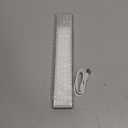 OTWKAY 10.5inch Under Cabinet Lighting with 3 Color Temps, 2 Pack Rechargeable Motion Sensor Lights Indoor, Dimmable Under Counter Lights for Kitchen, Closet (Silver)