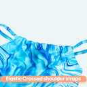 Girls Bathing Suits UPF 50+ Swimsuits Quick-Dry Cross-Strap for Toddlers & Kids 3-12T Sleeveless Sun Protection