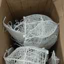 45" Large Outdoor Lighted Christmas Reindeer Family Set Decor, 3Pcs Handmade Light Up Xmas Deer Decoration with Stakes, Safe Material LED Plug and Play Outside Holiday Ornaments for Yard Lawn Garden (2D-Gold-B)