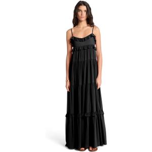 Michael Kors Women's Tiered Maxi Dress/Black, X-Large