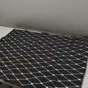 Washable Area Rug 4'x 5',Black White Checkered Plaid Floor Carpet Indoor Mat Non Slip Large Area Rugs for Living Room Bedroom Dining Room (A067)