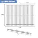 Stainless Steel 7524 7528 Grill Grates with 7620 7621 Flavorizer Bars 65505 Heat Deflectors and 62752 Burner for Weber Genesis Grill Parts 300 Series E310 E320 E330 S310 S320 S330