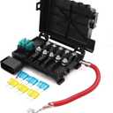 Battery Fuse Box Block Terminal 1J0937550 with 9pcs fuses Compatible with 99-04 VW Beetle Jetta Bora Golf MK4
