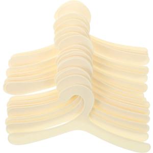 NUOBESTY 20pcs Pet Apparel Hangers Puppy Cat Kitten Clothes Hanger Plastic Pet Hanger Doll Hanger for Small Dog Clothing - 7.4 x 3.3 x 0.08 inches
