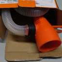 Portable Transfer Pump Battery Operated Electric Siphon Pump for Gas, Fuel, Diesel, Water Transfer 2.4 GPM Flow Oil Extractor, 47 Inches Hose-Easy to Use Hand Fuel Pump, Multi-Use Siphon Transfer Pump (1 Pack of Orange)