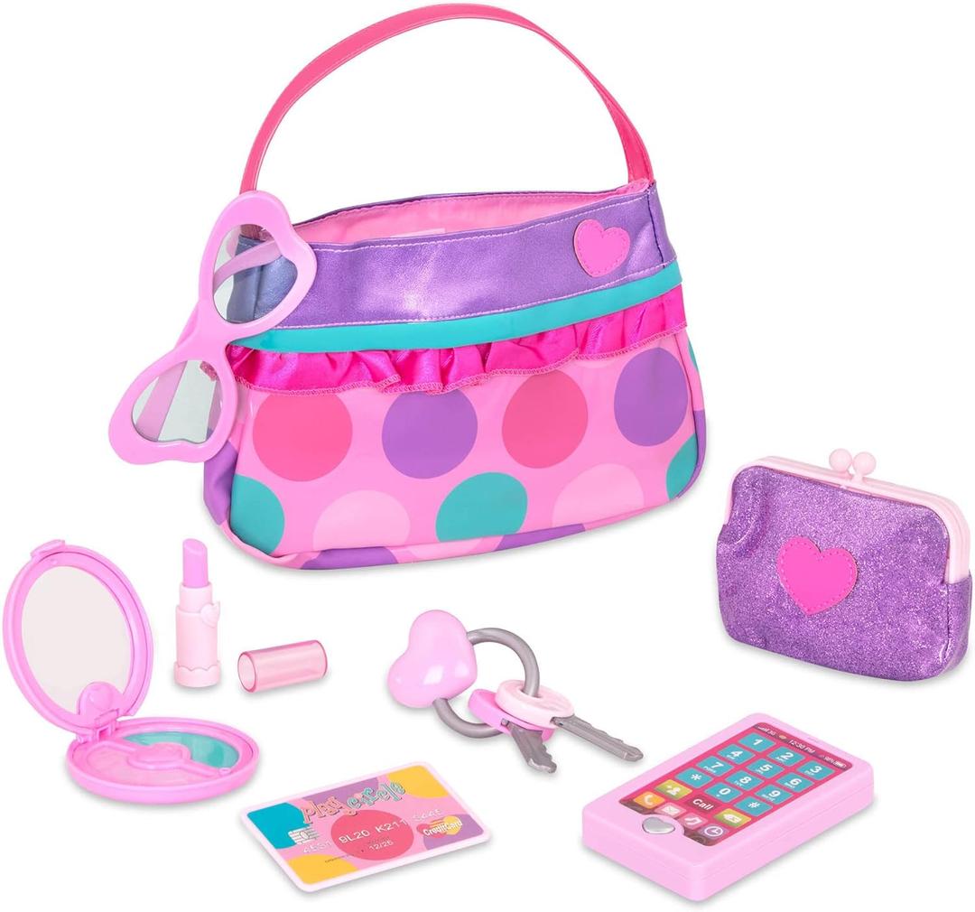Battat  Play Circle  Makeup & Beauty Set  Dress Up Fashion Accessories  Pretend Play  Princess Purse Set  3+ Years