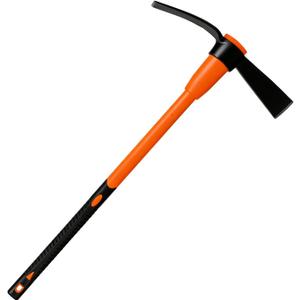 VNIMTI Pickaxe for Digging, Heavy Duty Pick Axe with Fiberglass Handle, 36 Inch Pick Mattock Tool for Soil, Rock and Roots