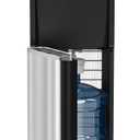 Self-Cleaning Bottom Loading Water Cooler Water Dispenser for 3 or 5 Gallon Bottles - Hot, Room & Cold Water, Child-Safety Lock, for Home/Kitchen/Office (Black)