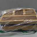 PTSTING Silverware Caddy Wood Utensil Holder Paper Plate Dispenser Silverware Utensil Caddy Cutlery Flatware Organizer Box for Spoons Forks Plates Napkins