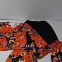 Jiuguva 17Pcs 60s 70s Outfits for Women Hippie Costume Set Disco Outfit Dress Boho Flared Pants Hippie Shirt Headband, XL