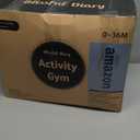 Blissful Diary Baby Play Gym & Activity Mat, Oversize Leaf Shaped Baby Play Mat w 6 Detachable Toys, Tummy Time Mat Promote Motor Skills & Sensory Development Mat, Newborn Infant Baby Essentials Gift