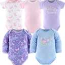 The Peanutshell Baby Layette Gift Set for Girls, Newborn Girl Gift Sets, Baby Clothes & Essentials, Purple Butterfly