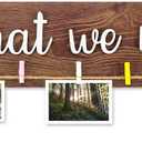 Anyzal Look What We Made Sign With Clips, Artwork Display Kid Art Organizer Photo Hanging Display Children's Artwork Board, 36.5x5.4 Kids Art Display for Wall, Choicefor Kids Children