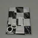 12 Pack 18 Inch Checkered Racing Balloons Helium Foil Mylar Black and White Checkered Balloons for Race Car Themed Party Birthday Festival Decorations Supplies