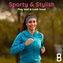 BURLYBANDS Wide Womens Non-Slip Headbands - Athletic Headbands for Women - Non-Slip Headband for Gym, Running, Sports & Exercise - Workout Head Bands for Womens Hair (Multi)