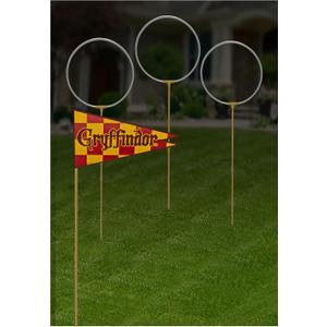 Rubies Harry Potter Quidditch Rings and Flags Decor for Themed Parties and Halloween, As Shown, One Size