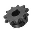 uxcell #40 Chain Roller Sprocket C Type, 5/8" Bore 11 Tooth Single Strand Chain Sprocket, Carbon Steel, Keyway with Set Screws