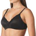 Maidenform Women's Comfy Soft Wireless Bra Convertible (Black/Beige, 34A)