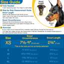 BARKLESS Basket Muzzle for Dogs, Humane Muzzle to Prevent Biting and Scavenging, Snap-on Treat Cover Helps Dog Acclimatize Mouth Cover, Adjustable Cage Muzzle for Positive Training, Large