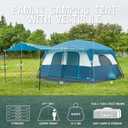 PORTAL 8  Person Family Camping Tent with Porch, Big Family Camping Tent with Tall Height, Good Ventilation, Water Resitant Large Tent for Outdoor Camping, Backyard