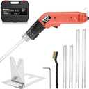 ROMECH Foam Cutter Pro Electric Hot Knife, 200W Air Cooled Styrofoam Cutting Tool Kit- with Heavy-duty Case Blades & Accessories RM-009 (200W Air Cooled)