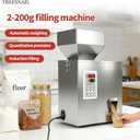 2-200g (0.0044-0.44lbs) Powder Filling Machine, Automatic Intelligent Particle Weighing & Dispensing Filler for Tea, Coffee, Flour, Spices, Granules, 8-16 Packs/Min, 110V