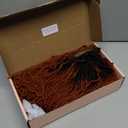 X-TRESS Ginger red Color Braided Faux Locs Wigs for Black Women Embroidered 4 * 4 Lace Front Braided Wigs with Baby Hair 14 Inch Synthetic Lace Front Wig Braid Hair Short Twist Wig T2/350