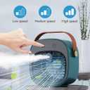 Portable Air Conditioner -5200mAh Rechargeable Mini Air Conditioner with 3 Speed Settings, 5-10 Hours Runtime,Quiet Desk Cooling Fan, Personal Air Cooler for Home, Bedroom, Travel, Office, Outdoor