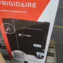 FRIGIDAIRE EFR376-BLACK 3.1 Cu Ft Black Retro Bar Fridge with Side Bottle Opener