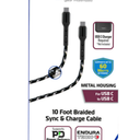 ZGEAR 10 Foot Braided Sync & Charge Cable