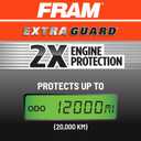 FRAM Extra Guard CA11945 Replacement Engine Air Filter for Select 2015-2016 Honda CR-V (2.4L), Provides Up to 12 Months or 12,000 Miles Filter Protection (One Size)