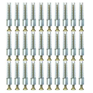Heavy Duty Wall Anchors and Screws Kit, 50 Sets/100 Pieces, for Concrete, Hollow and Wooden Wall Mounting (8MM 50sets)