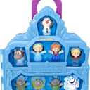 Fisher-Price Little People Toddler Toy Disney Frozen Carry Along Castle Case Playset with Figures for Pretend Play Kids Ages 18+ Months​