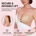 Ultra Push Up Sticky Bra Strapless Seamless Adhesive Bra for Backless Dress