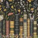 2 x Wildflowers Puzzles for Adults 1000 Pieces, PICKFORU Wildflower Pages Jigsaw Puzzle, Vintage Book Puzzles for Book Lover, Plant Floral Flowers Puzzle as Home Decor, 23.9*23.9 Inches