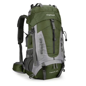 King'sGuard 60L Hiking Backpack for Men and Women Lightweight Camping Hiking Backpack with Rain Cover Large Waterproof Travel Backpack Backpacking Pack (Army Green)