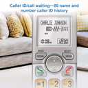 AT&T EL51203 DECT 6.0 2-Handset Cordless Phone with Full-Duplex Speakerphone, Backlit Display & Lighted Keypad, Caller ID/Call Waiting, Intercom, ECO Mode
